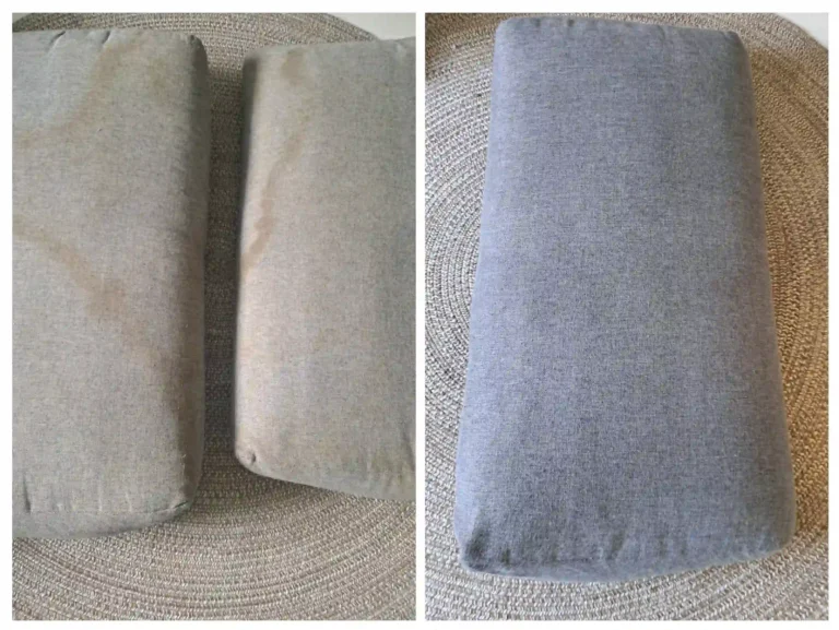 efekt czyszczenia poduszek wynik